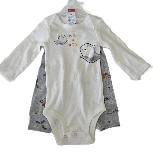 Carter's 6mos Baby Peek a Boo 2pc Set NWT - Picture 1 of 5